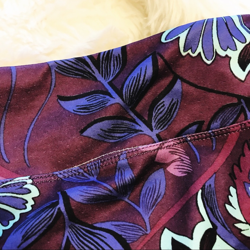 Athleta Purple Printed Powermesh CYA Skirt Medium - Picture 4 of 8